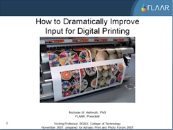 How to dramatically Improve Input for digital printing