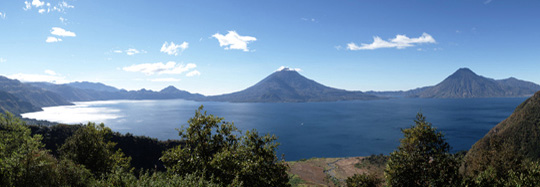 Panoramic picture of Lake Atitlan, Guatemala