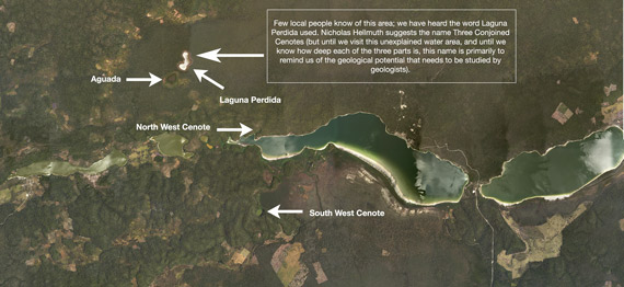 Yaxha, Peten. Satellite view